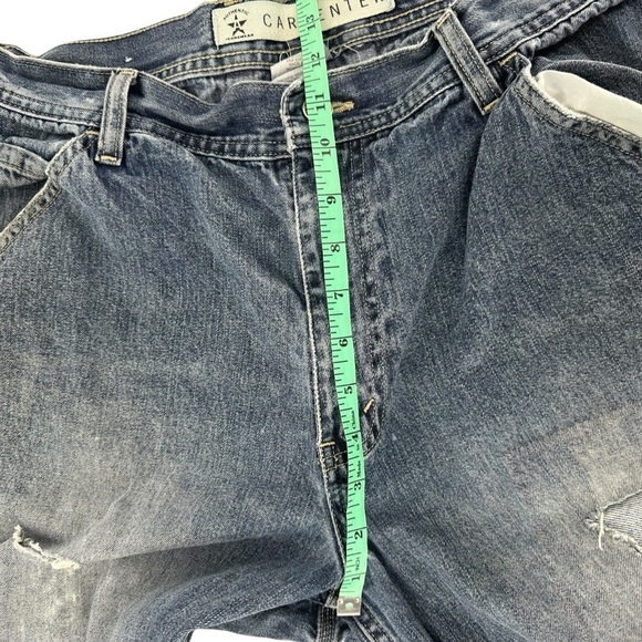 Arizona Jeans Co 34”x34” distressed carpenter Blue Jeans - Picture 8 of 9